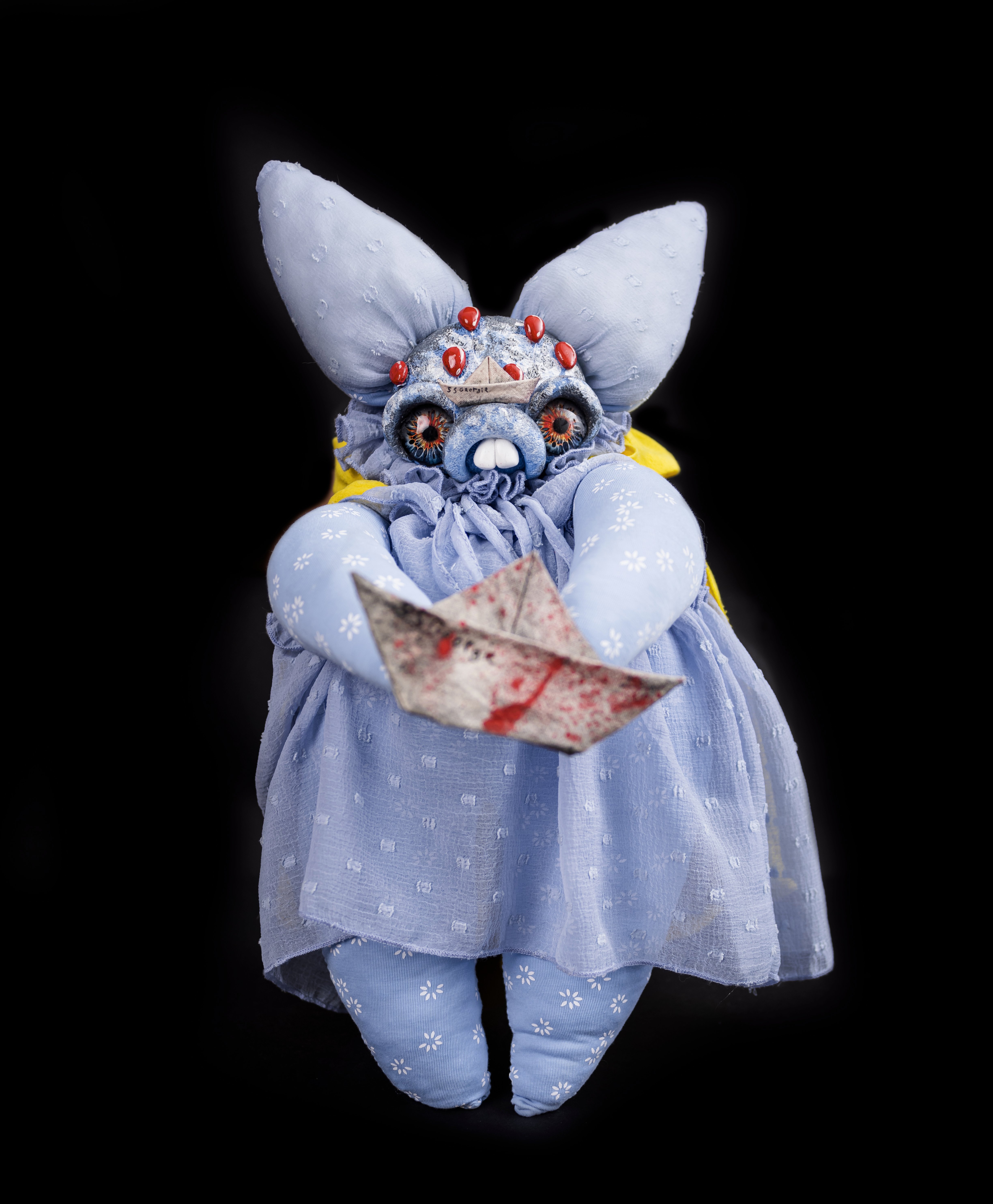 Oddlum art doll Captain Paperhope — one-of-a-kind handmade doll