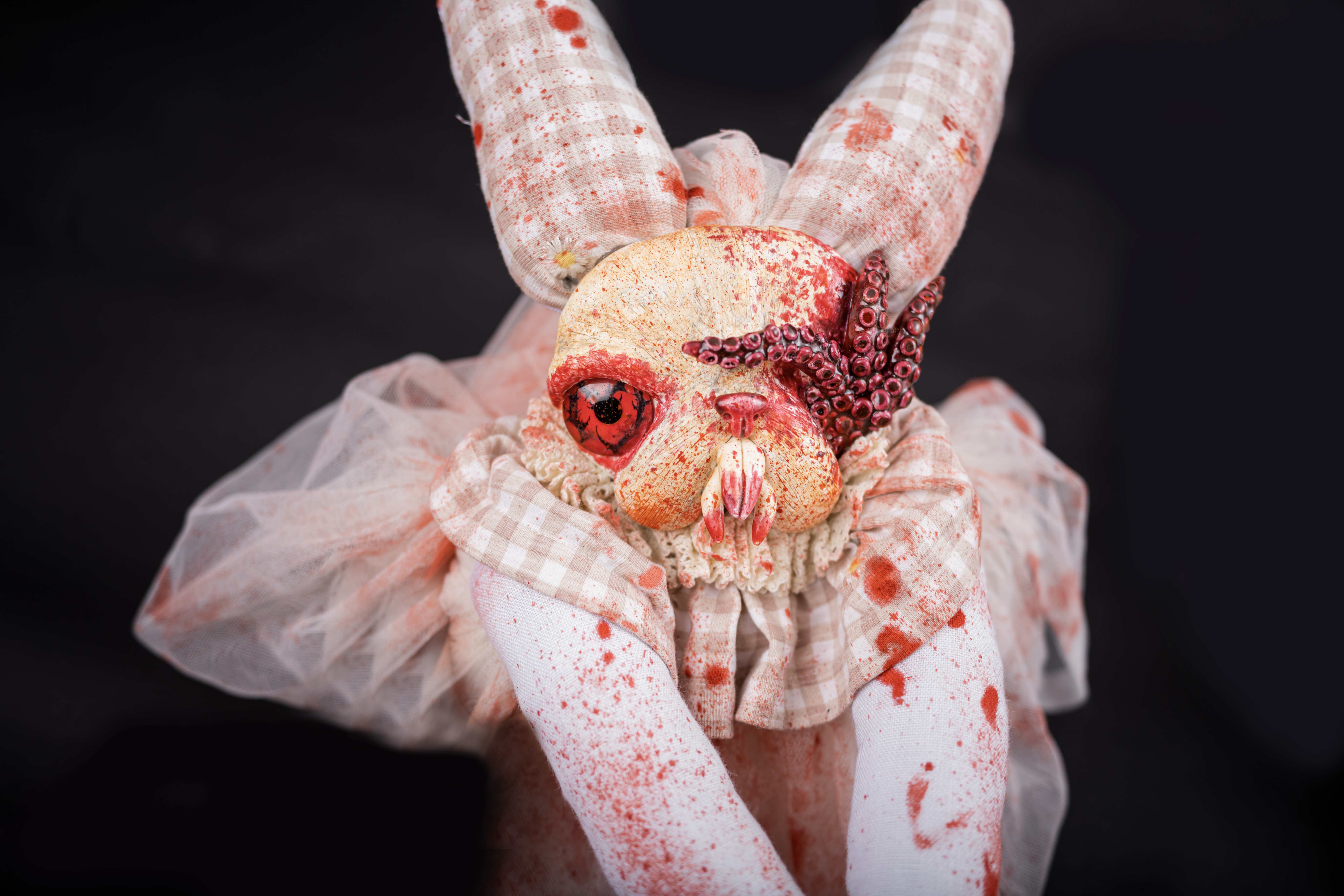 Oddlum art doll Coralyene — one-of-a-kind handmade doll