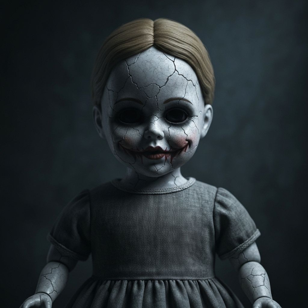 Handmade creepy doll